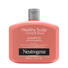 Neutrogena exfoliante para cuero cabelludo, botella visible, limpieza profunda
