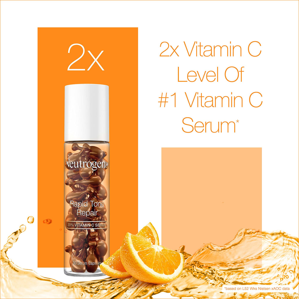 Neutrogena capsulas vitamina C 20 envase biodegradable sostenible.