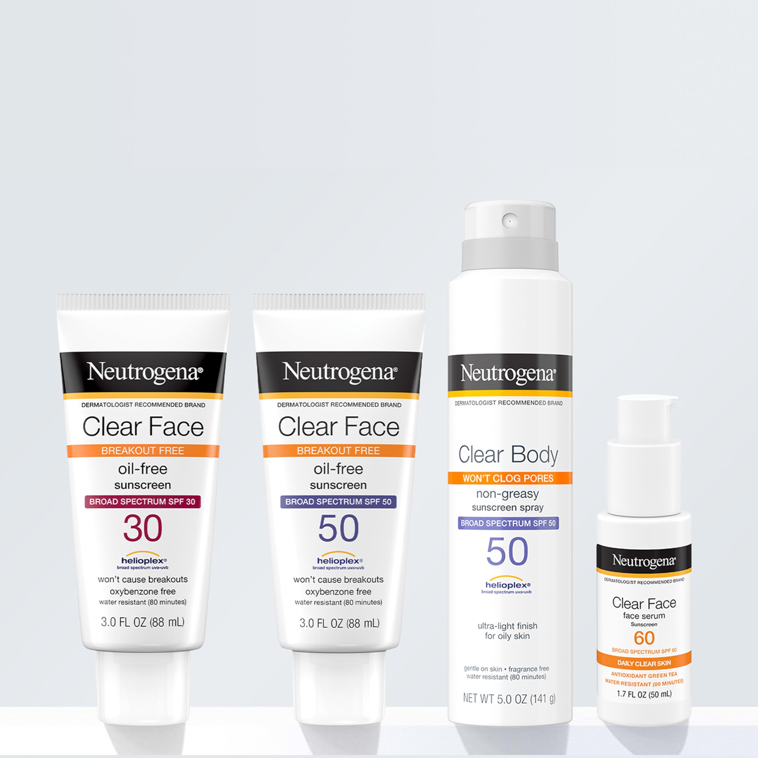 Tecnología Helioplex que estabiliza la protección solar de Neutrogena.