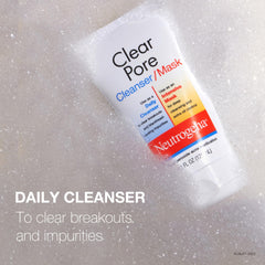 Kaolin clay texture in Neutrogena Clear Pore absorbs oil and impurities.