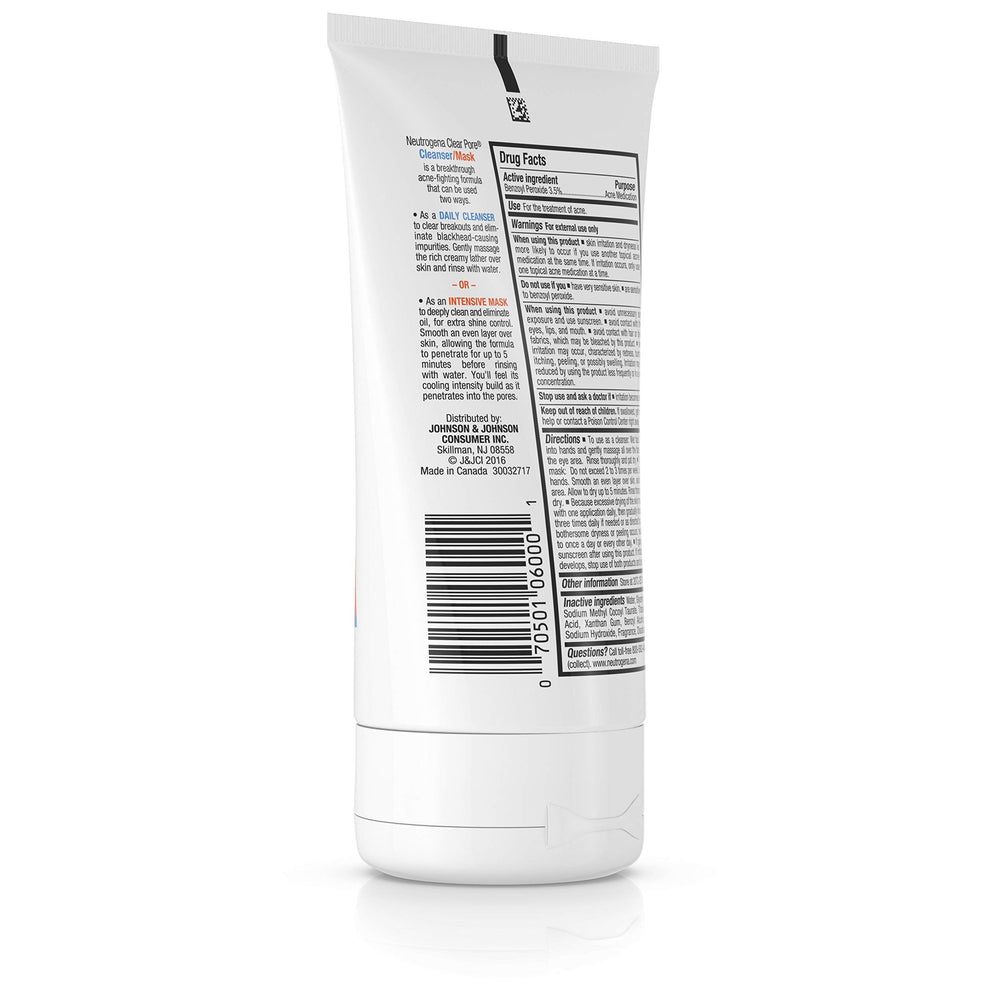 Neutrogena Clear Pore: sensación de enfriamiento durante el uso.