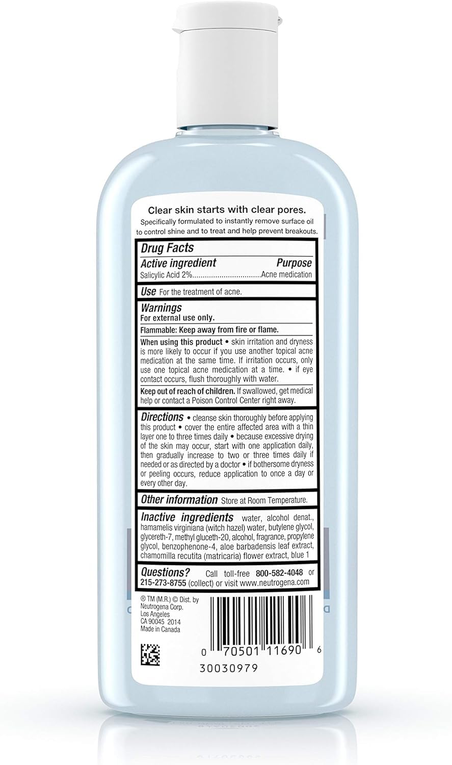 Neutrogena Clear Pore six-pack packaging option.