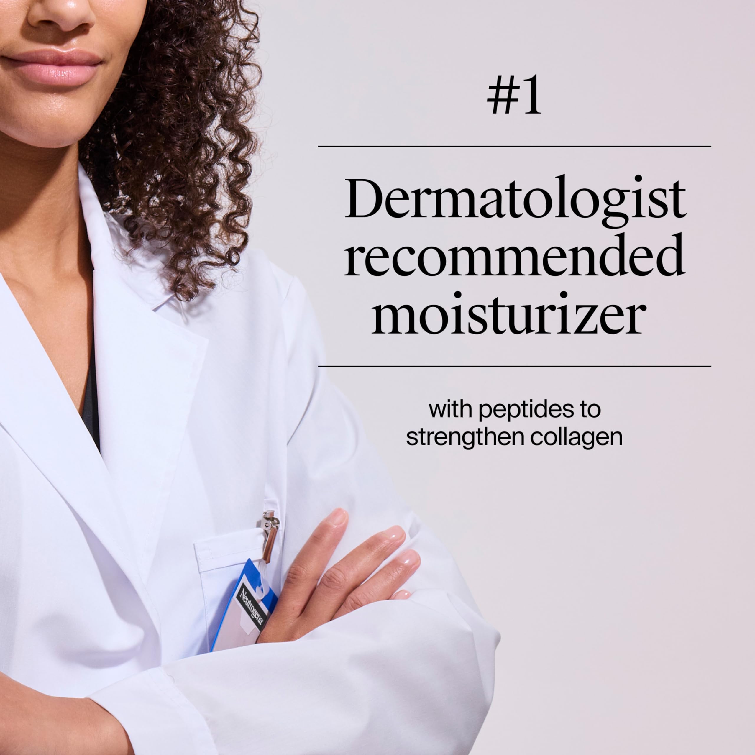 Dermatologist-tested, fragrance-free Neutrogena Collagen Bank product.