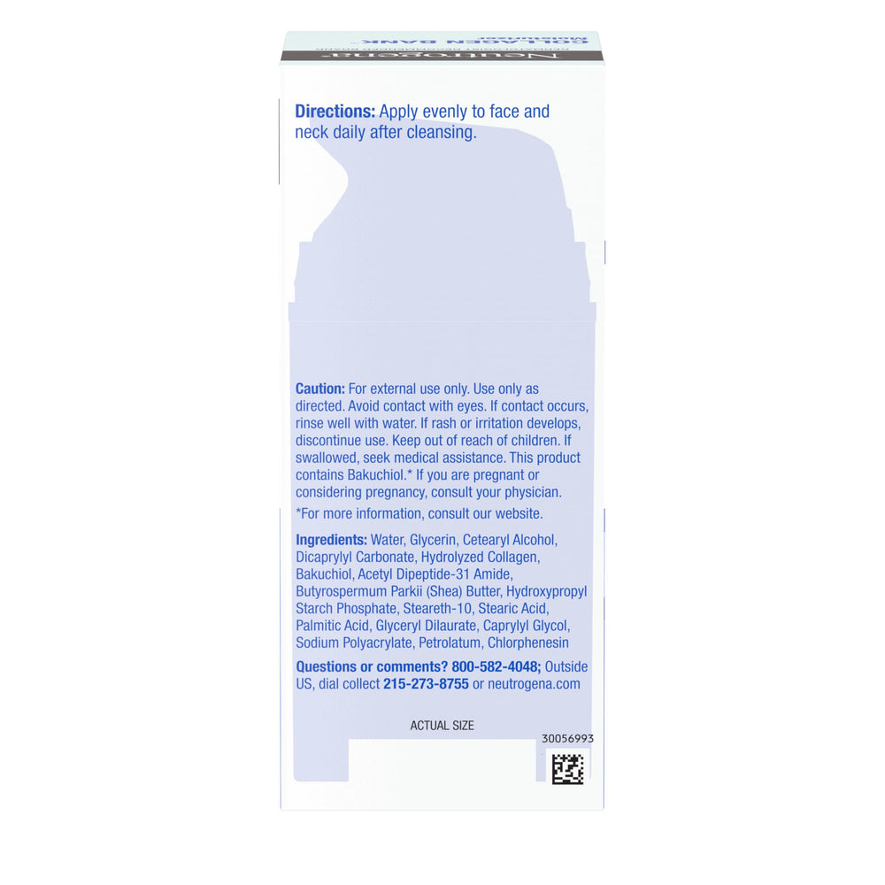 Clinical results visual for Neutrogena Collagen Bank product