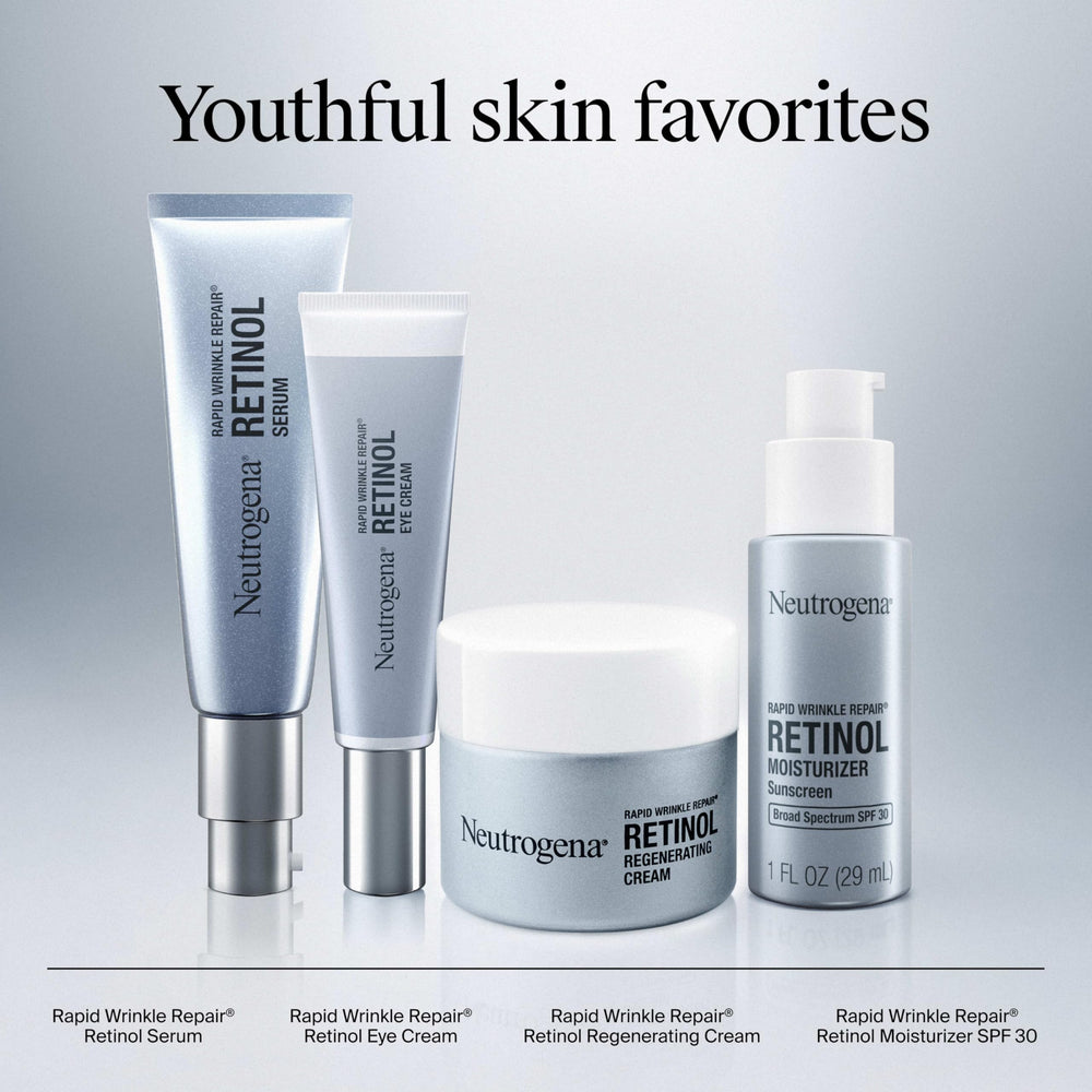 Timeline hint of quicker even tone with Neutrogena retinol.