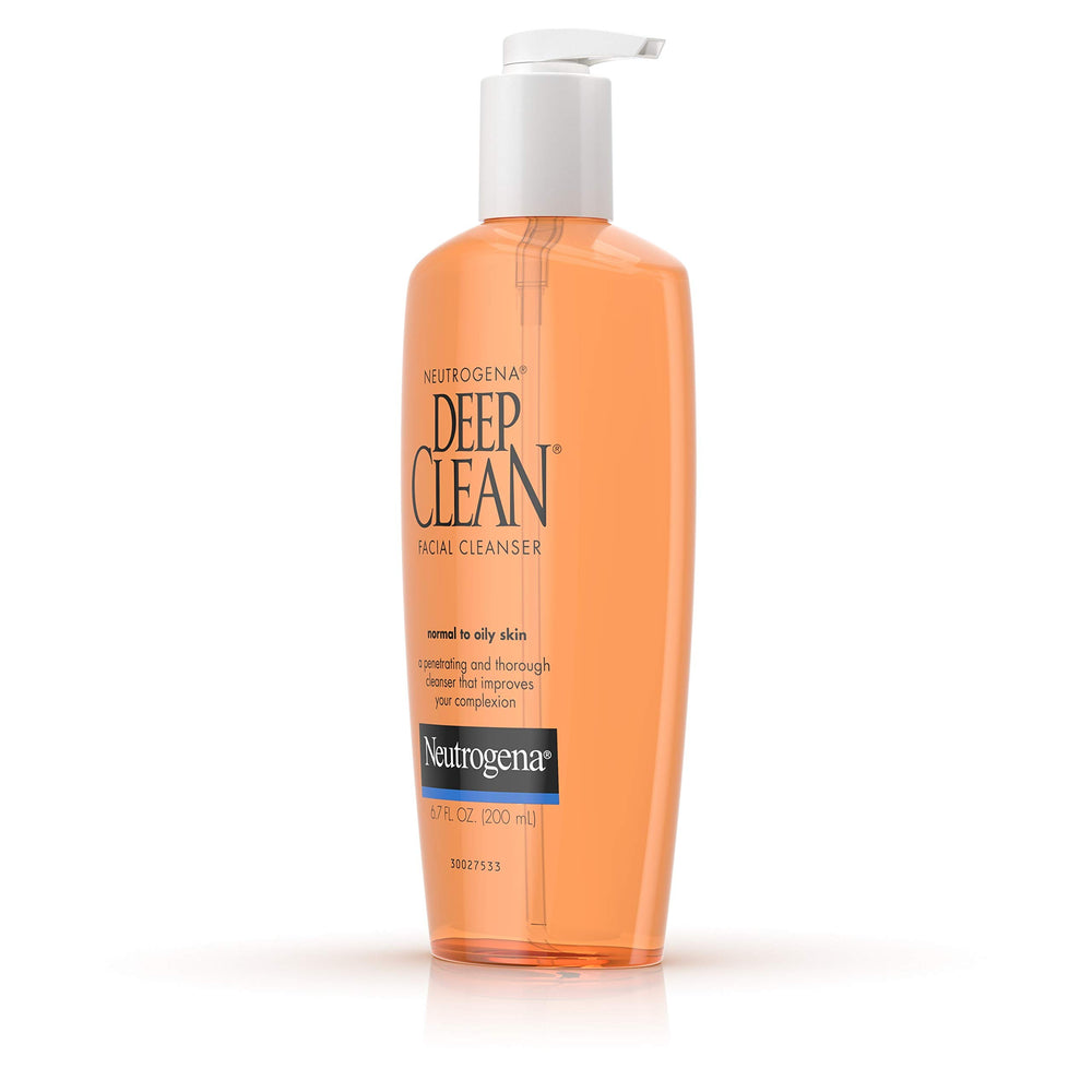 Neutrogena Deep Clean: etiqueta no comedogénica, ayuda a poros no obstruidos.