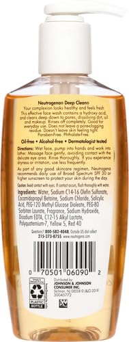Neutrogena Deep Clean: espumando para limpiar profundamente la piel.