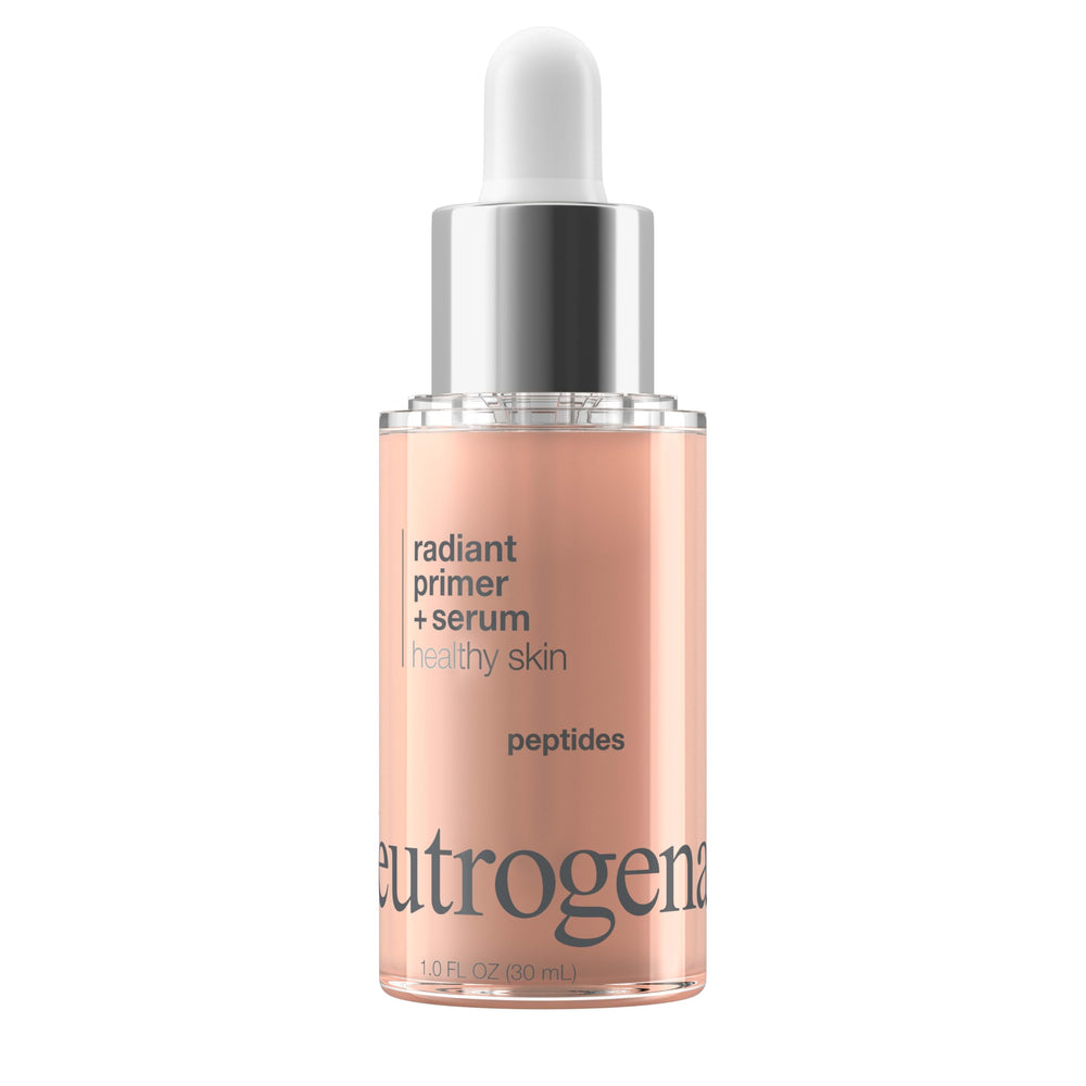 Neutrogena Healthy Skin Radiant Booster Primer & Serum, envase 30 ml práctico para diario y viaje.