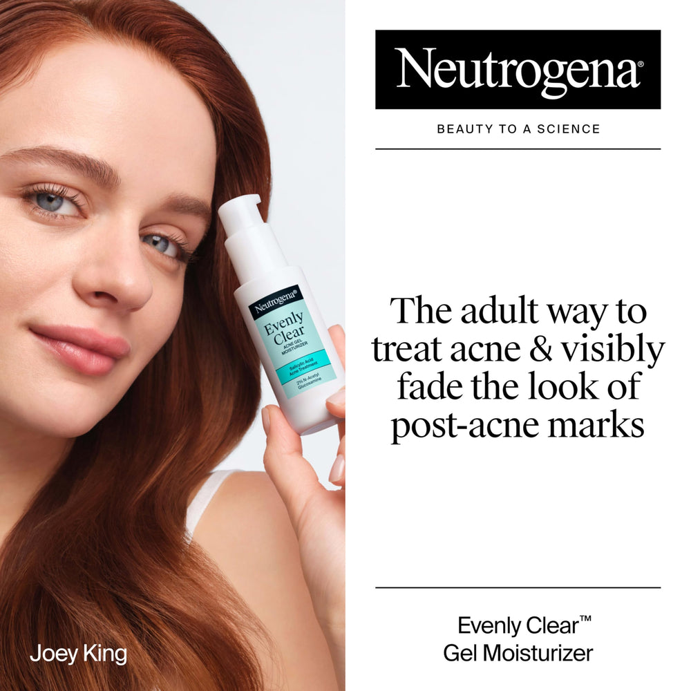 Neutrogena Evenly Clear gel de absorcion rápida para piel grasa.