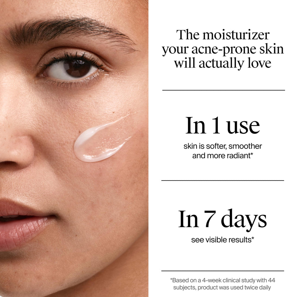 Neutrogena Evenly Clear piel propensa al acné sin grasa.