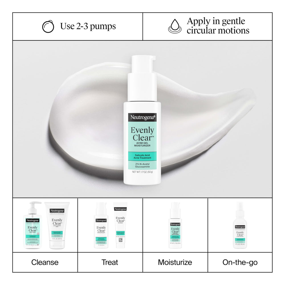 Neutrogena Evenly Clear ayuda a revelar una piel más clara y suave.