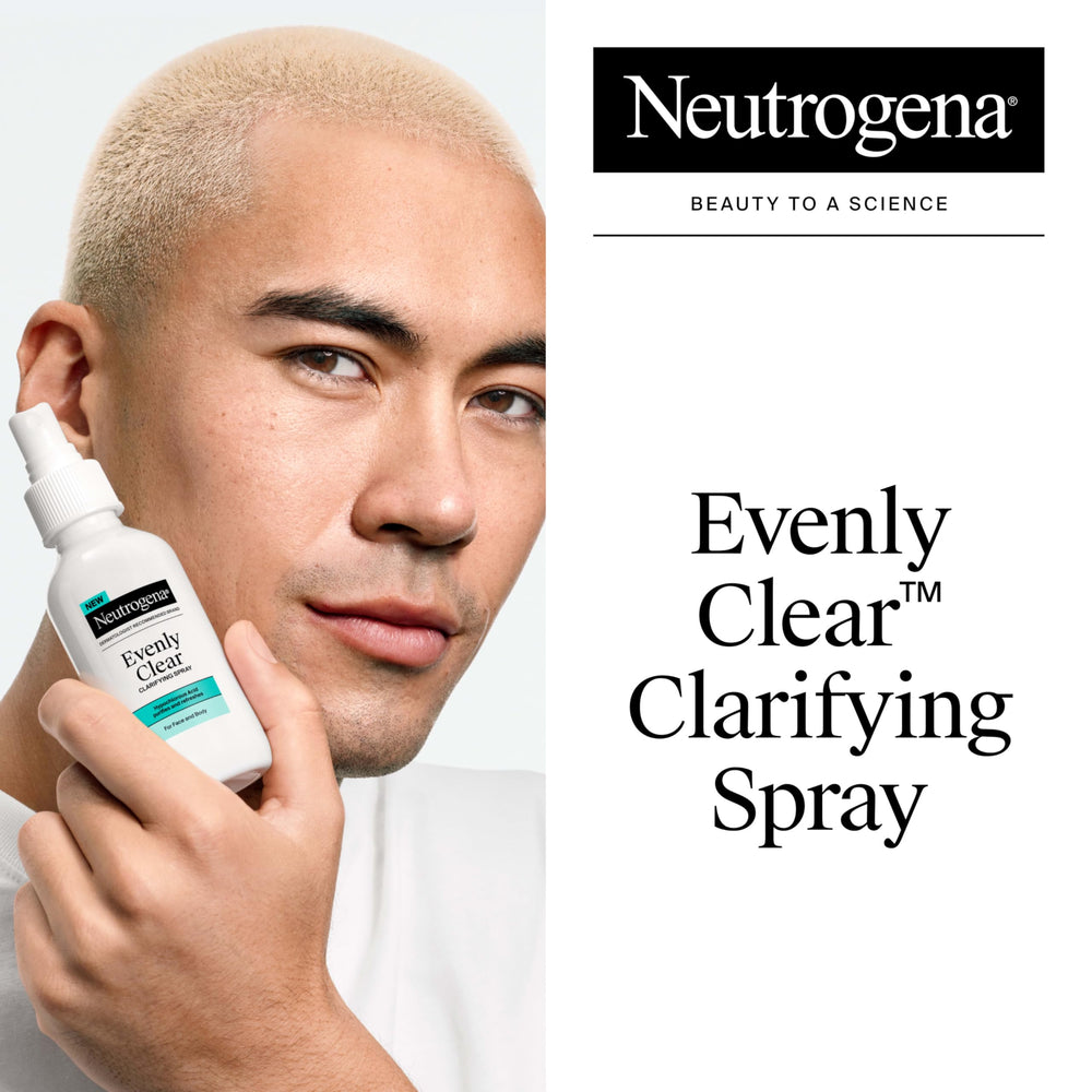Neutrogena Evenly Clear: mist para rostro, purificar y refrescar al instante.