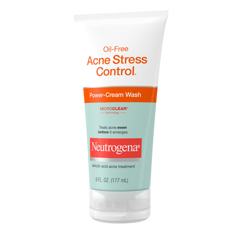 User applying Neutrogena cleanser in morning skincare routine.