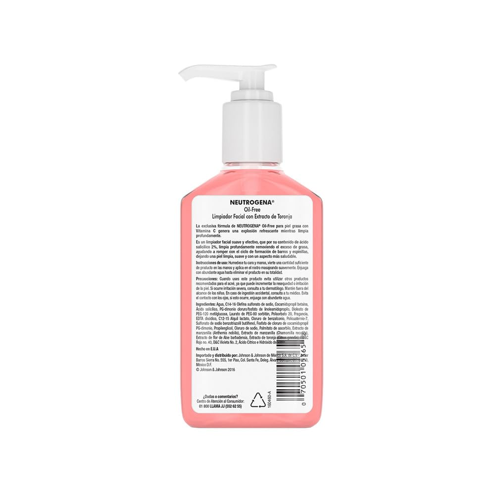 Neutrogena fresh-looking skin after washing with the product