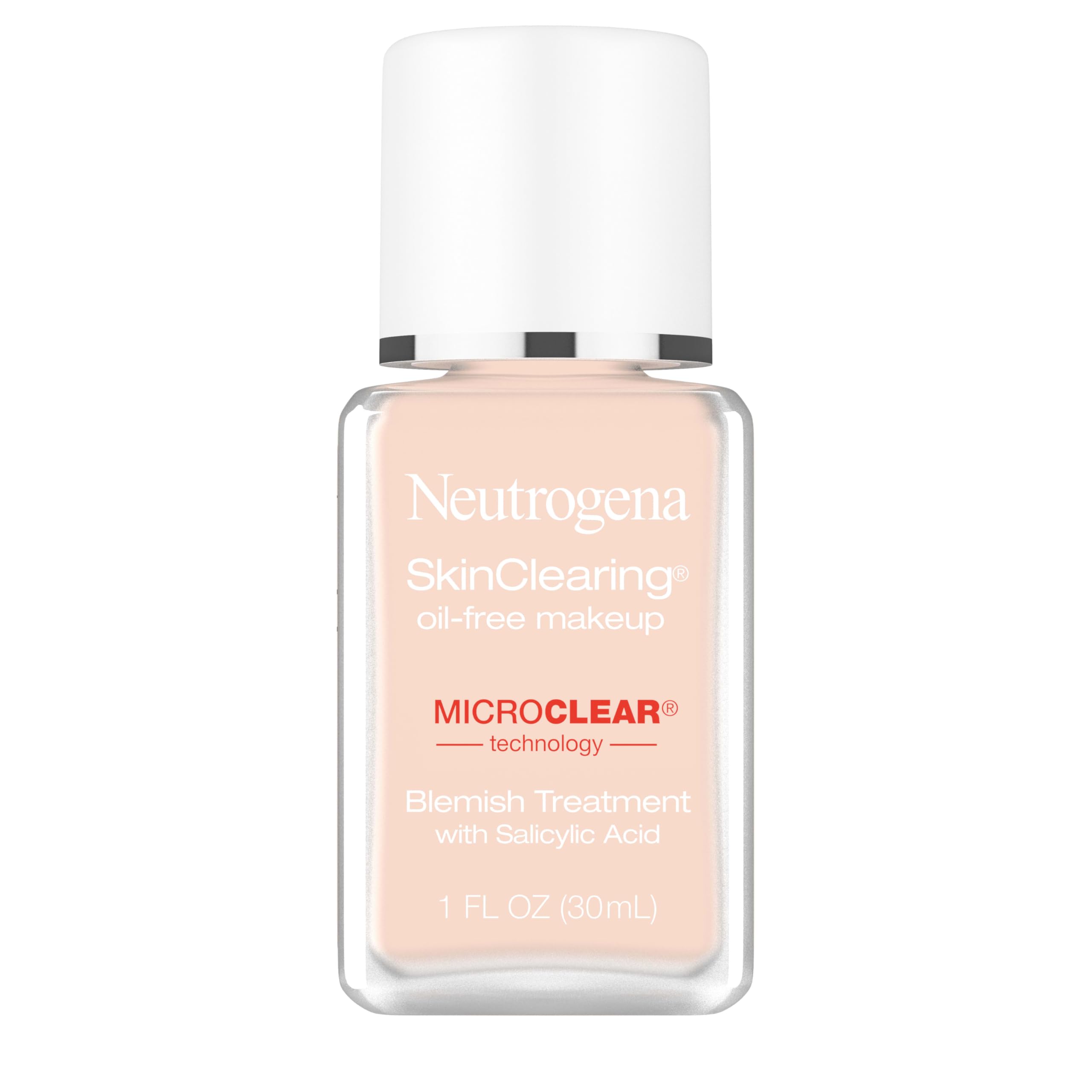 Neutrogena fundación líquida tono marfil natural, cobertura natural y control de brillos.