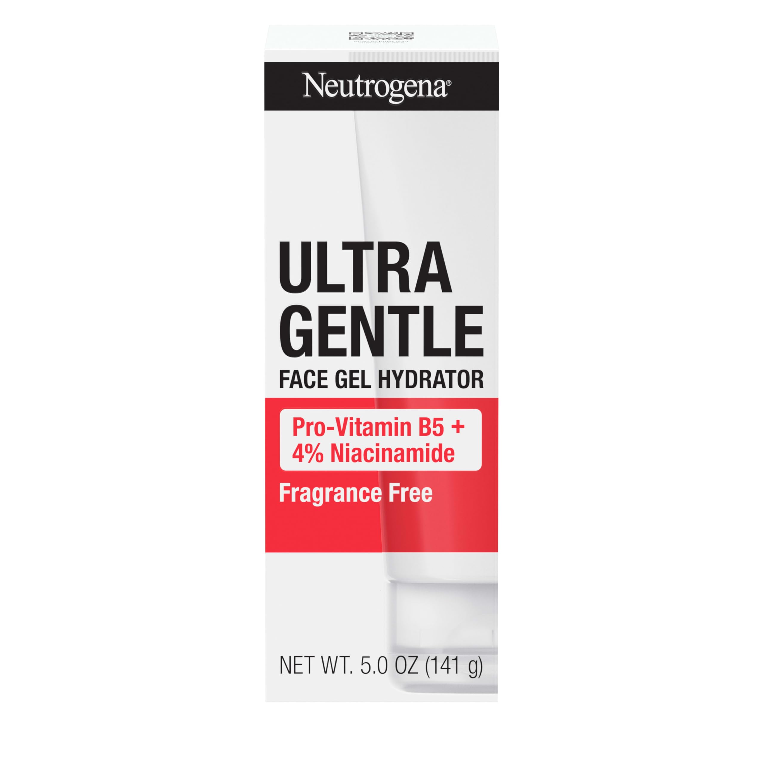 Neutrogena gel hidratante ultra delicado para rostro, ideal para piel sensible.