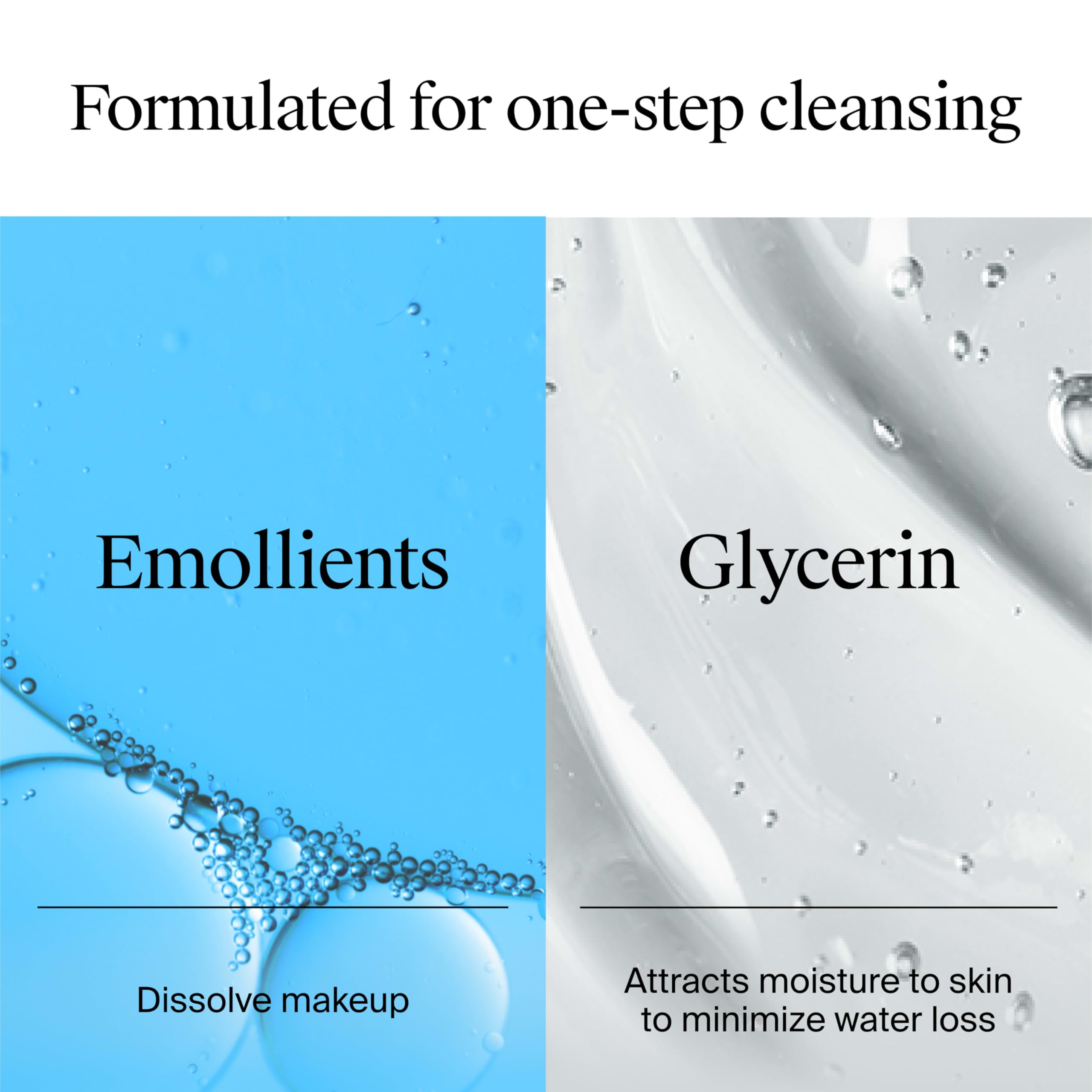 Neutrogena limpieza con glicerina para mantener hidratación durante la rutina.