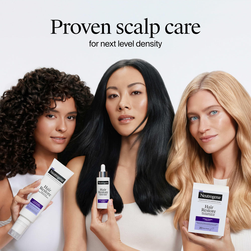 Paso previo al lavado con Neutrogena Hair Restore Detox para preparar el cuero cabelludo
