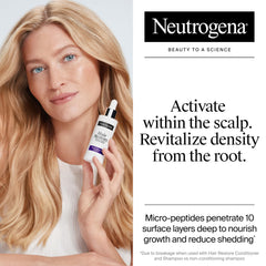 Neutrogena Hair Restore scalp-sections-application demonstrates stepwise use for even distribution