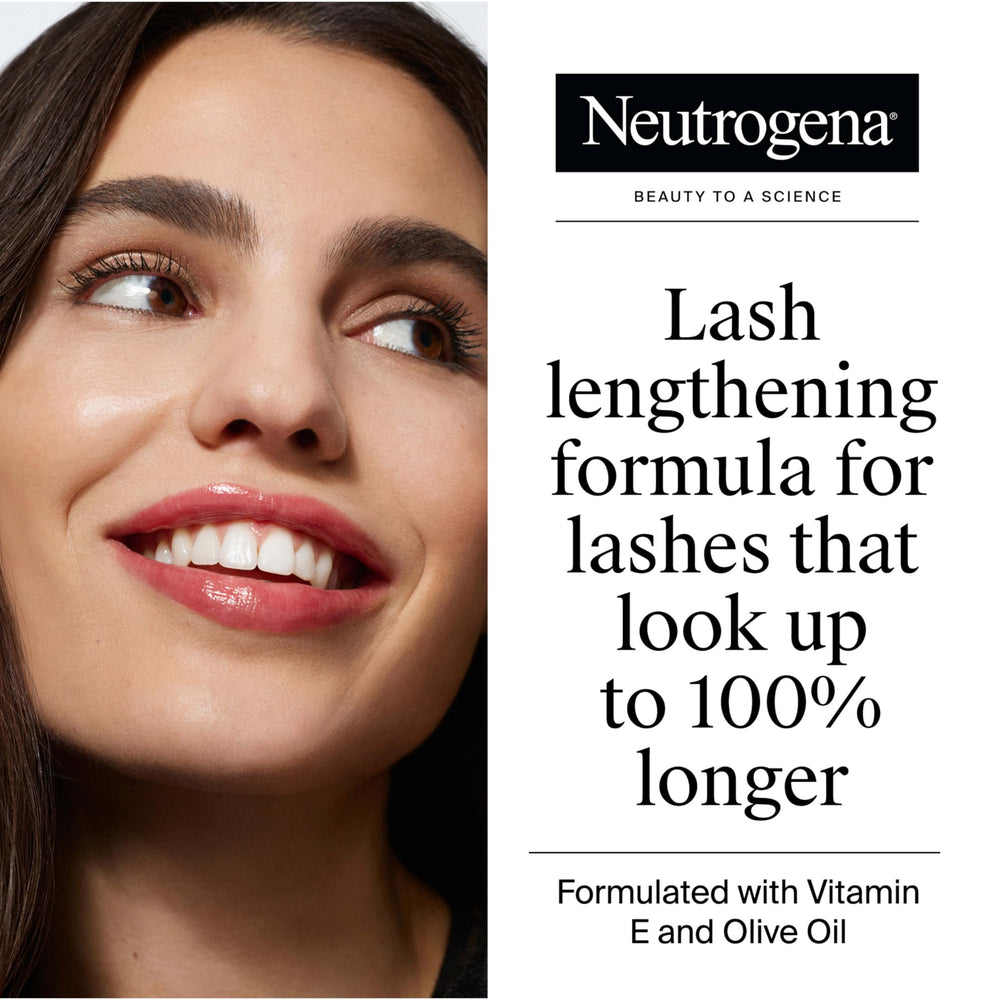 Neutrogena Healthy Lengths Mascara: aplicador-pincel suave para cobertura uniforme.