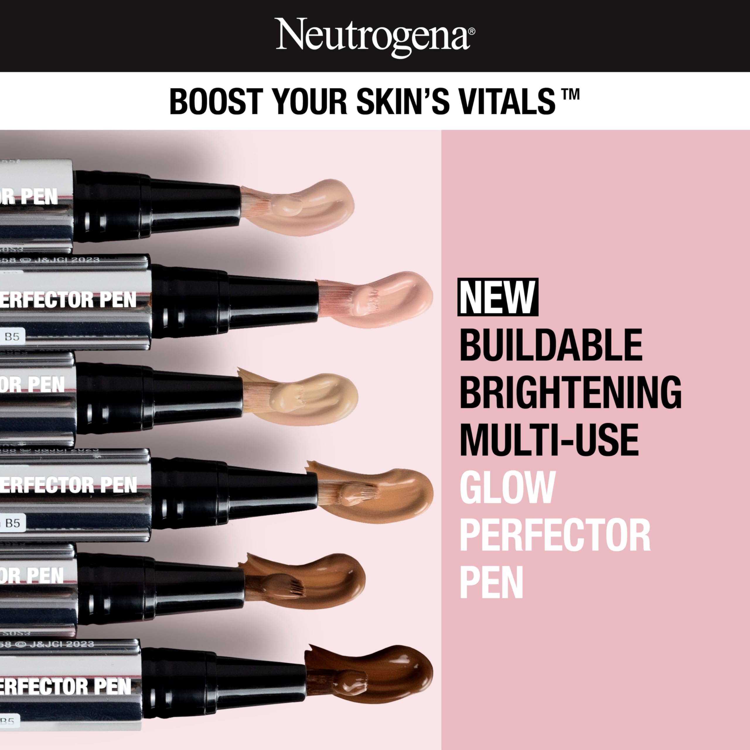 Neutrogena Glow Perfector Concealer Pen: dispensador por clic para cobertura ligera y precisa.