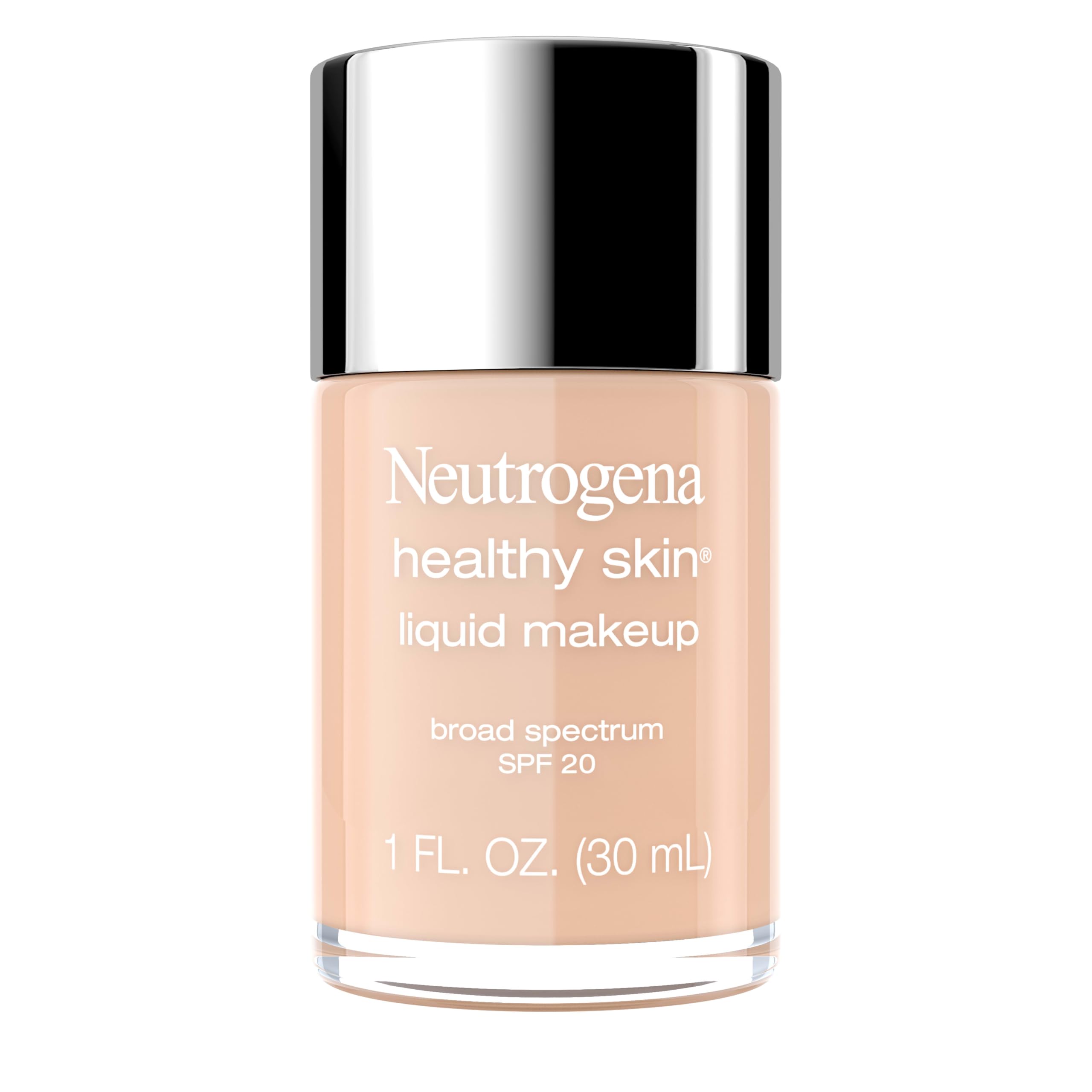 Neutrogena Healthy Skin Foundation, bote de 1 oz con SPF 20 para uso diario.