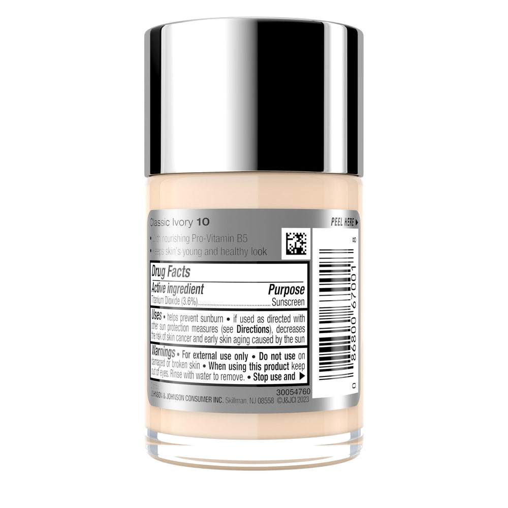 Neutrogena para piel normal-seca: tono uniforme duradero.