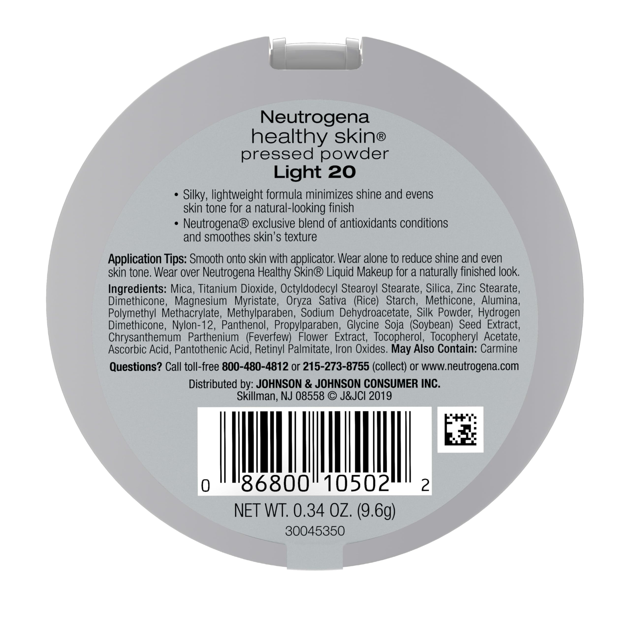 Neutrogena Healthy Skin polvo compacto acabado mate duradero, piel fresca todo el día