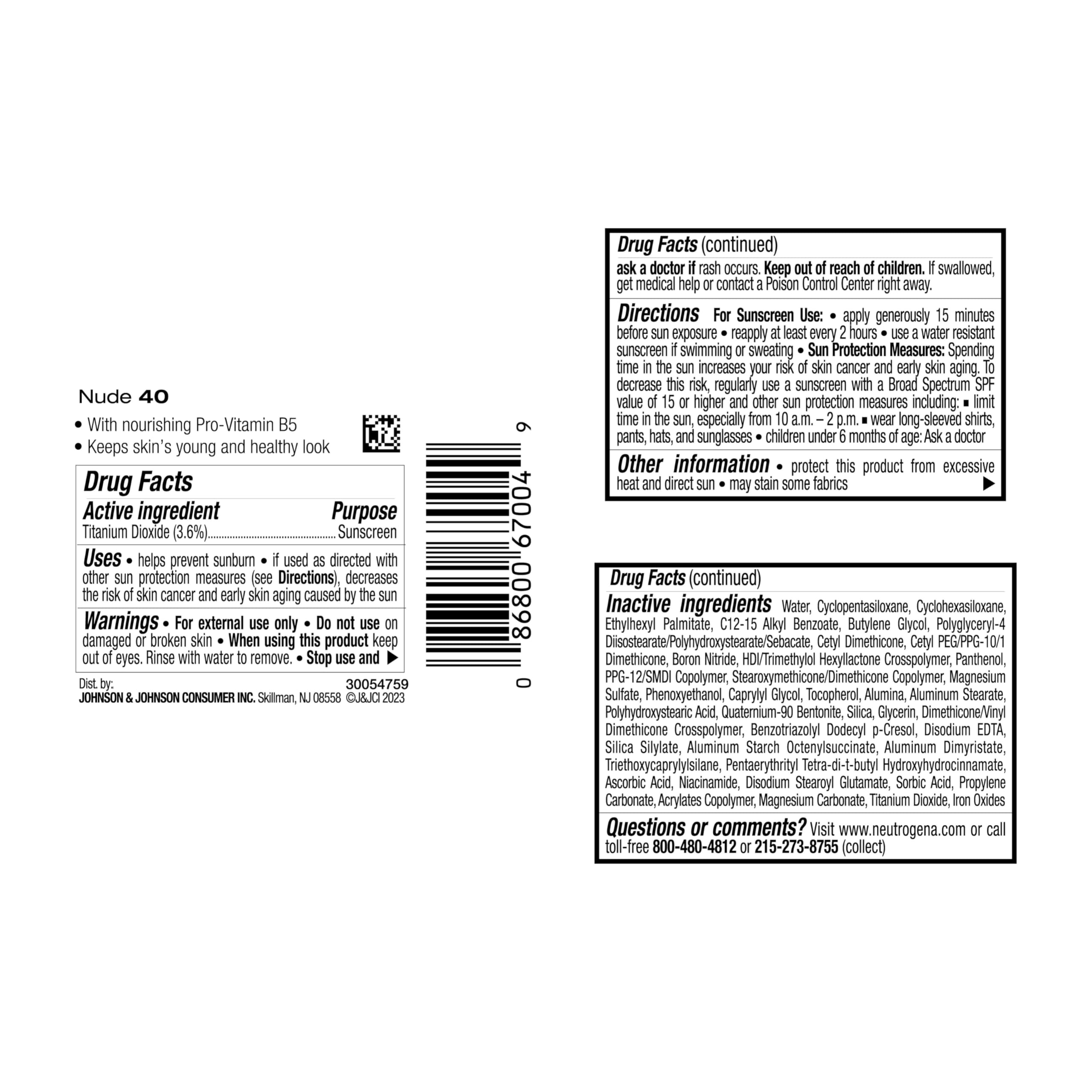 Neutrogena Healthy Skin textura ligera se mezcla fácilmente para un acabado suave.