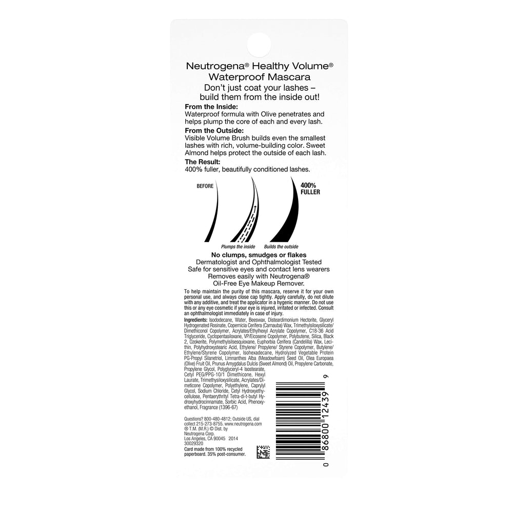 Envase compacto de 0,21 onzas de Neutrogena Healthy Volume Mascara.