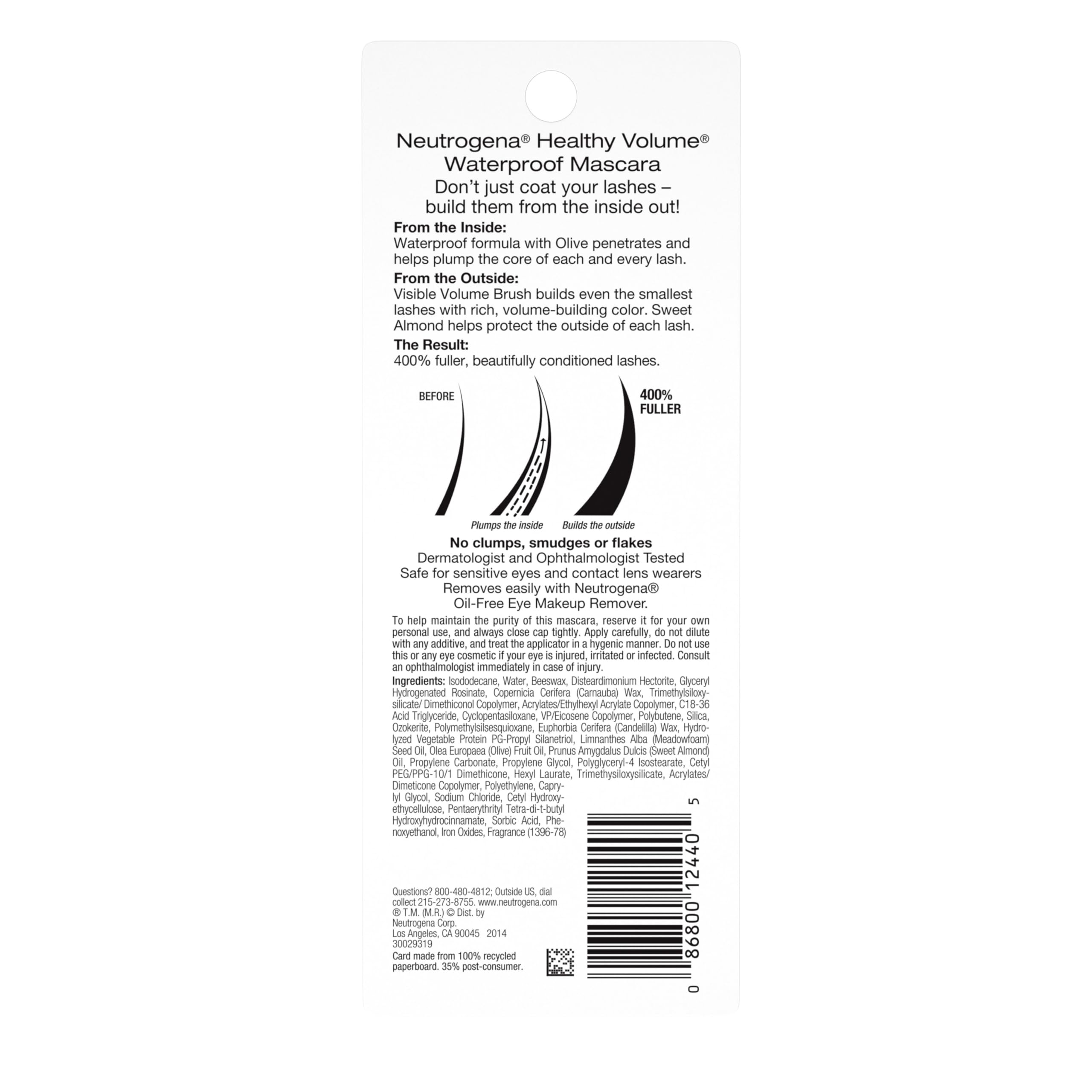 Neutrogena Healthy Volume remoción fácil con desmaquillante suave