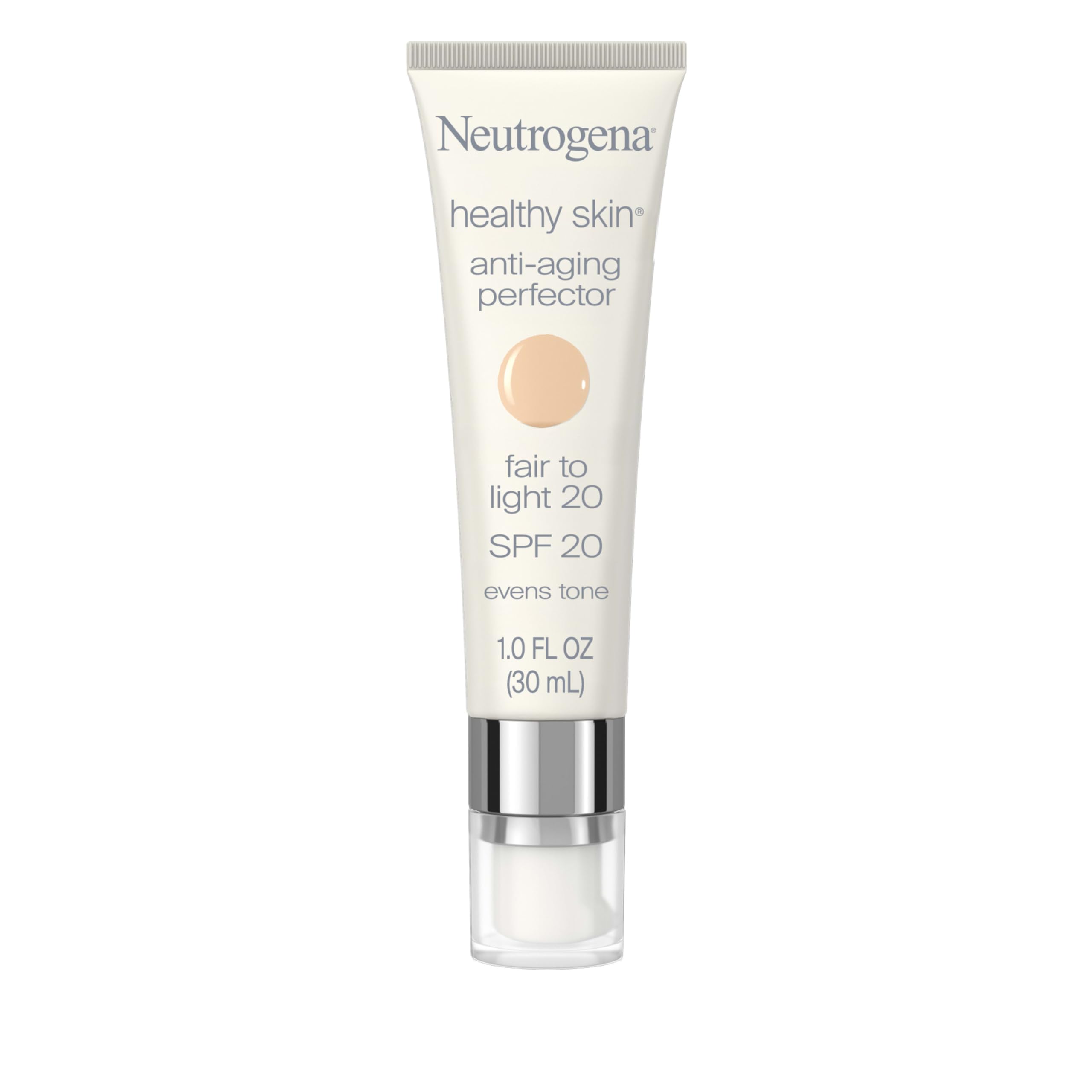 Neutrogena Healthy Skin en tubo de 1 onza, hidratante tintado para tono uniforme.