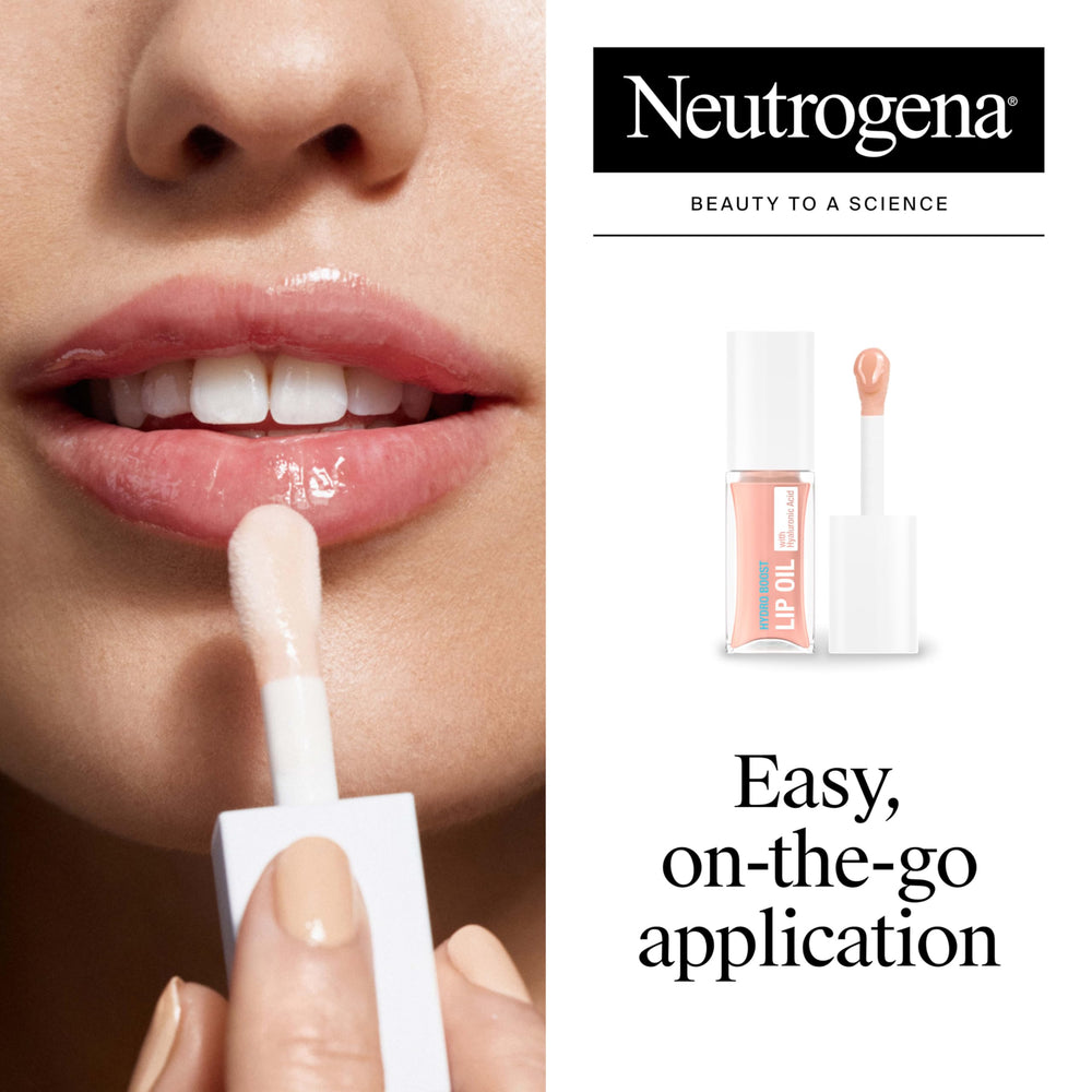 Neutrogena Hydro Boost brillo lujoso en labios suaves y nutridos.