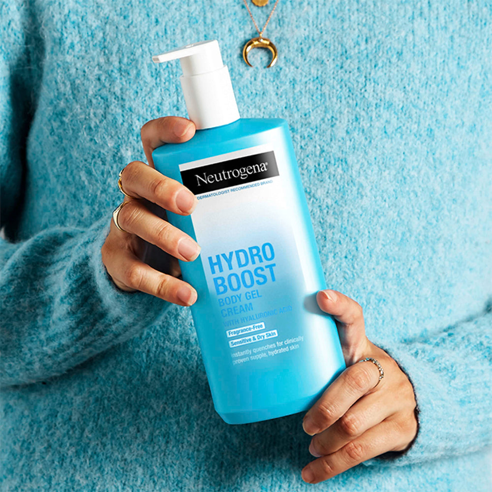 Neutrogena Hydro Boost Cuerpo Gel Crema, uso diario en todo el cuerpo.