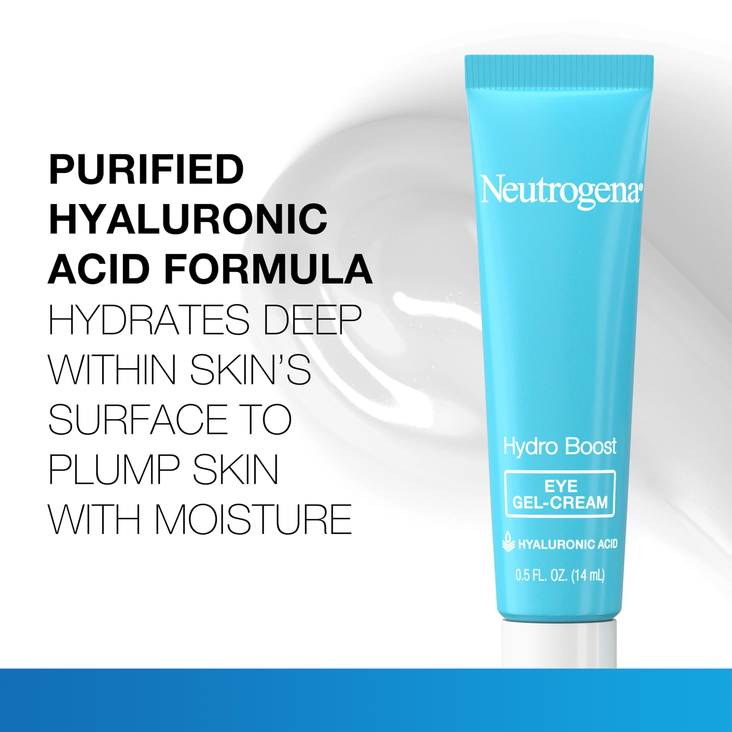 Neutrogena Hydro Boost aplicación diaria para ojos, ayuda a mantener la hidratación.