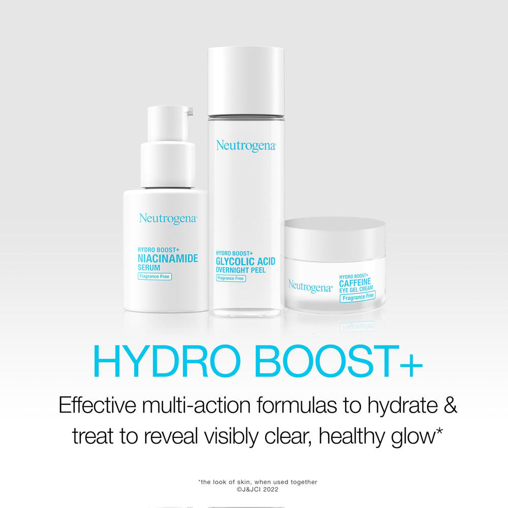 Neutrogena Hydro Boost Aplicación mañana y noche alrededor de ojos.