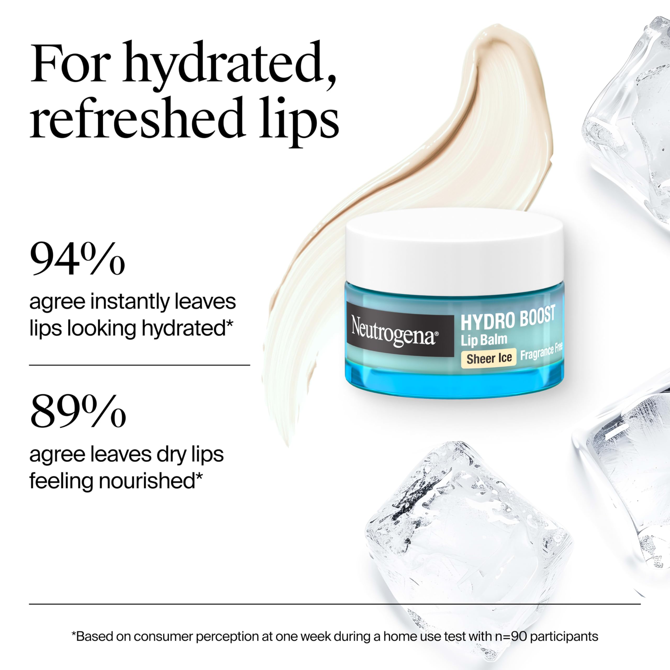 Bálsamo labial con ácido hialurónico de Neutrogena para retener humedad.