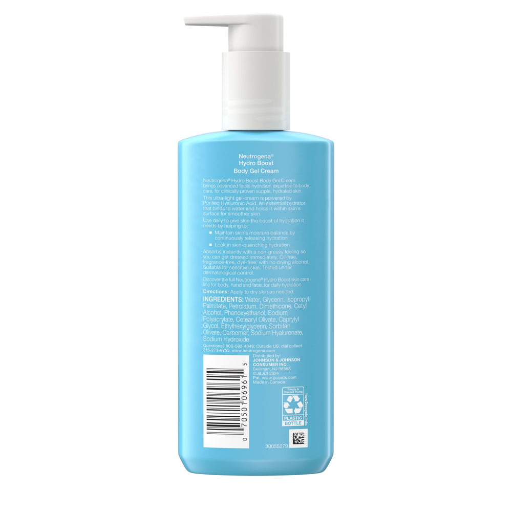 Neutrogena Hydro Boost, bote de 8.5 onzas para uso diario.