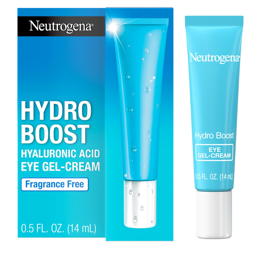 Neutrogena Hydro Boost crema para ojos, tubo, hidrata suavemente la zona ocular diariamente.
