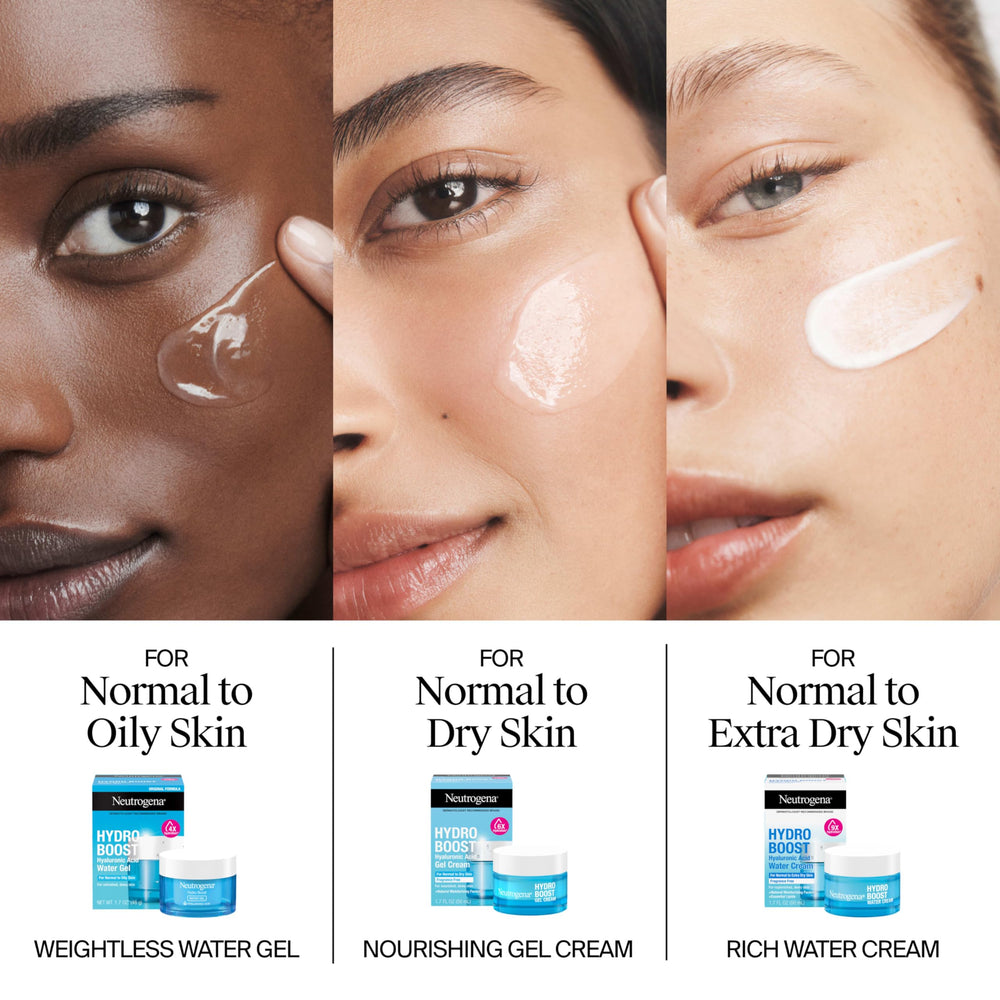 Fragrance-free label on Neutrogena Hydro Boost packaging.