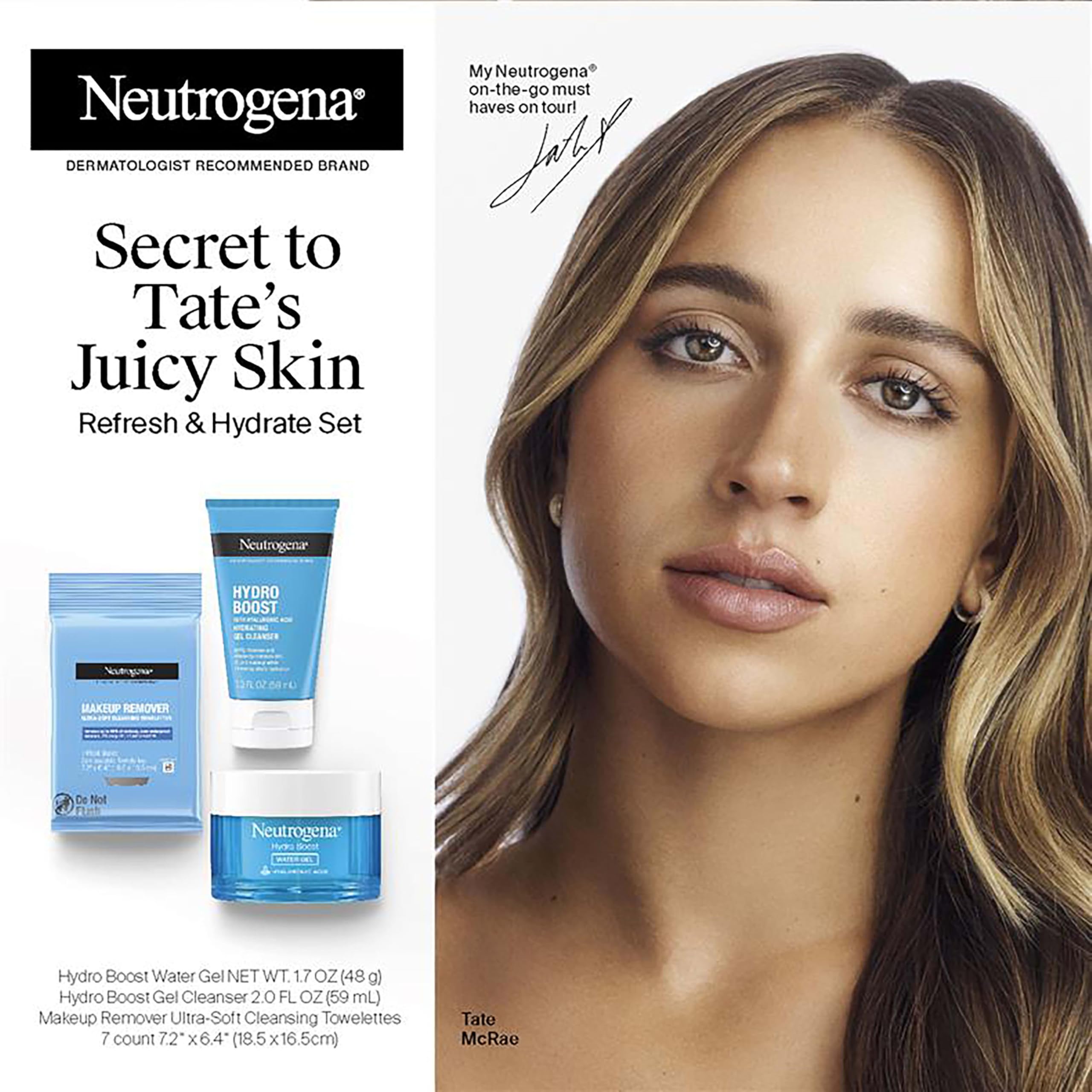Neutrogena Hydro Boost: gel limpiador ligero que elimina suciedad sin resecar.