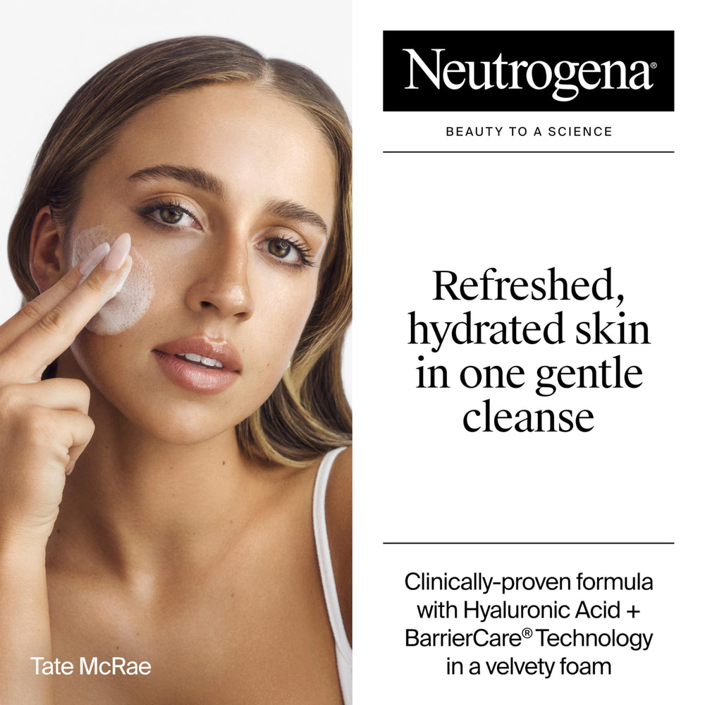 Neutrogena Hydro Boost, gel textura seda, limpieza suave y agradable.