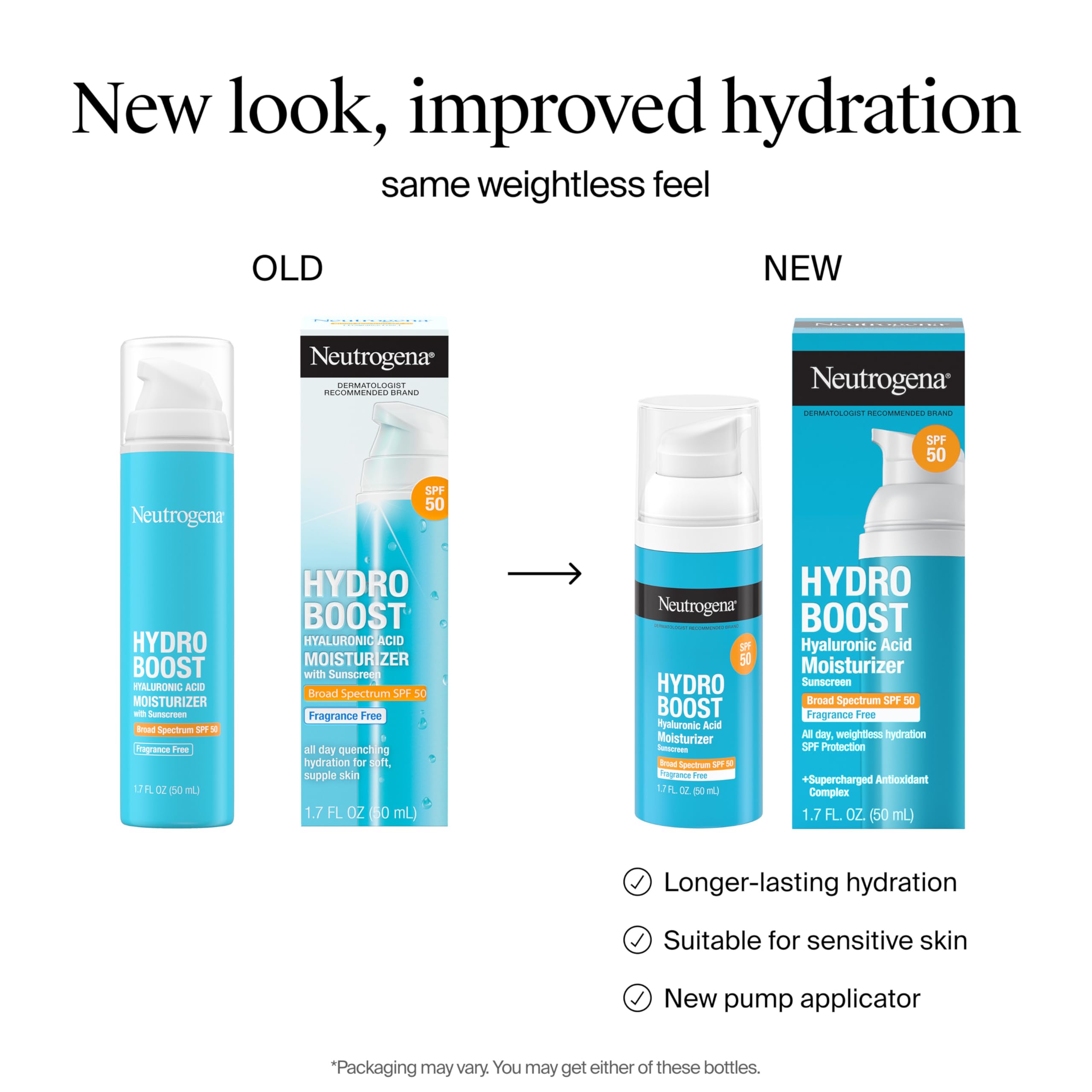 Neutrogena Hydro Boost hyaluronic acid ingredient close-up highlighting hydration potential