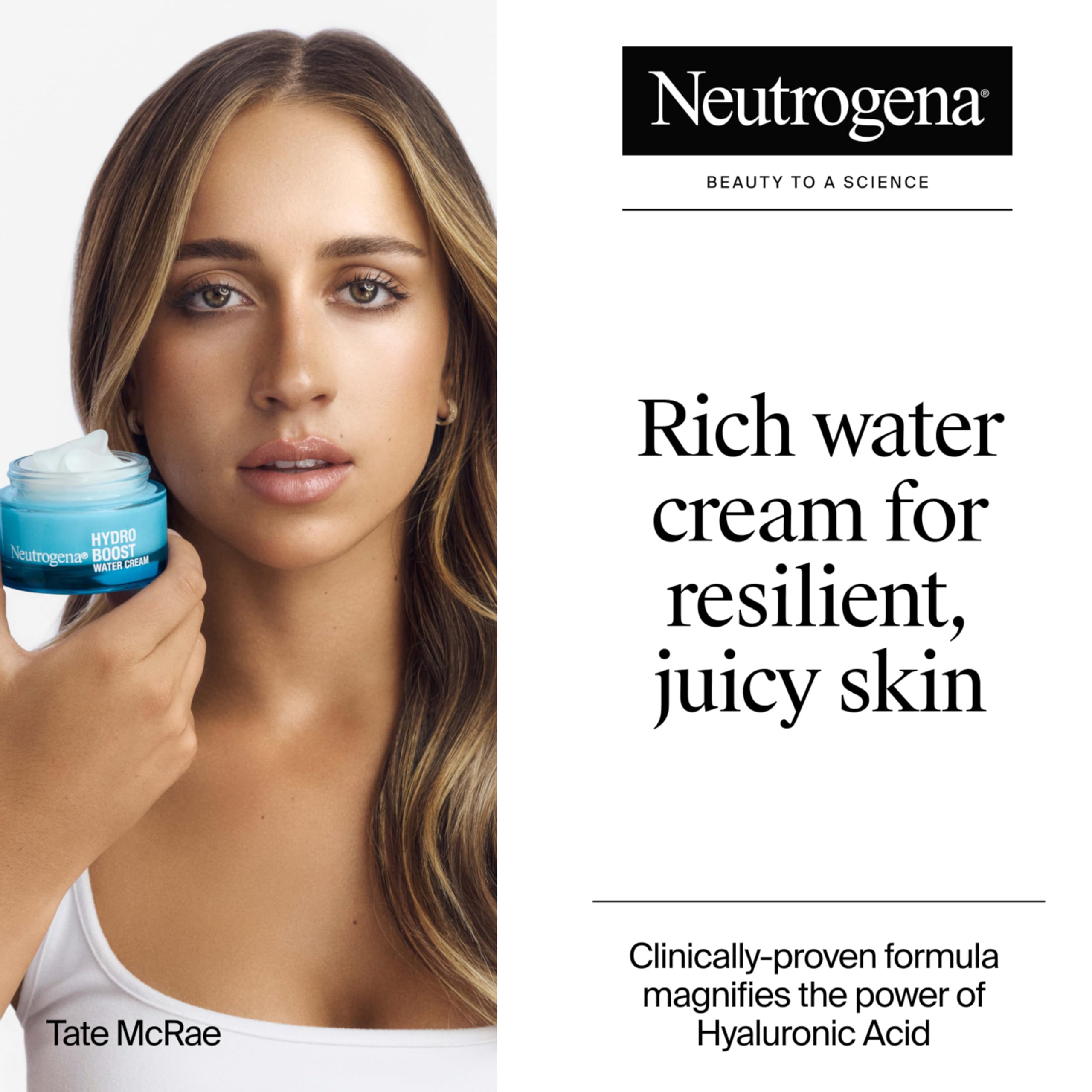 Neutrogena Hydro Boost hydrating gel cleanser tube ready for daily cleansing.