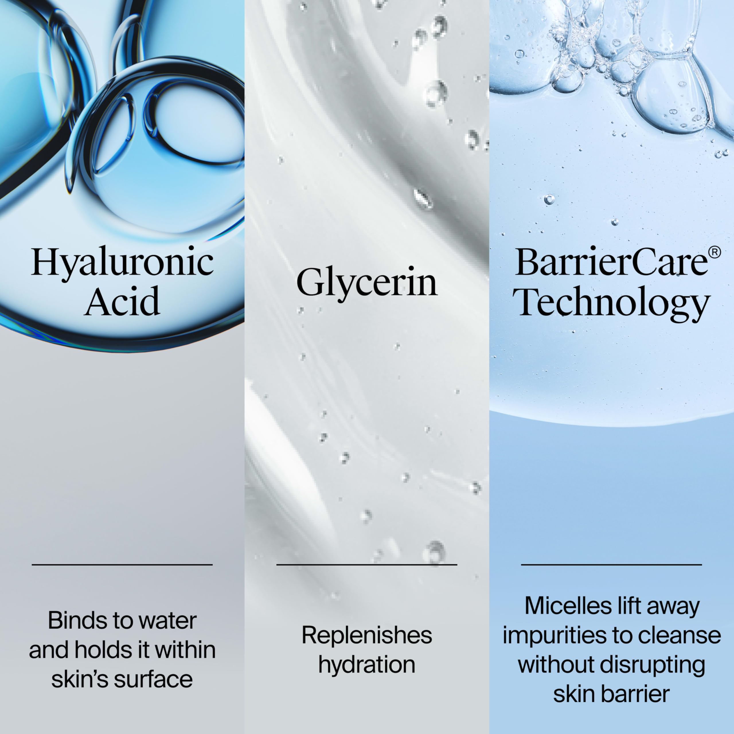 Neutrogena Hydro Boost Limpiador con BarrierCare protege la barrera cutánea.