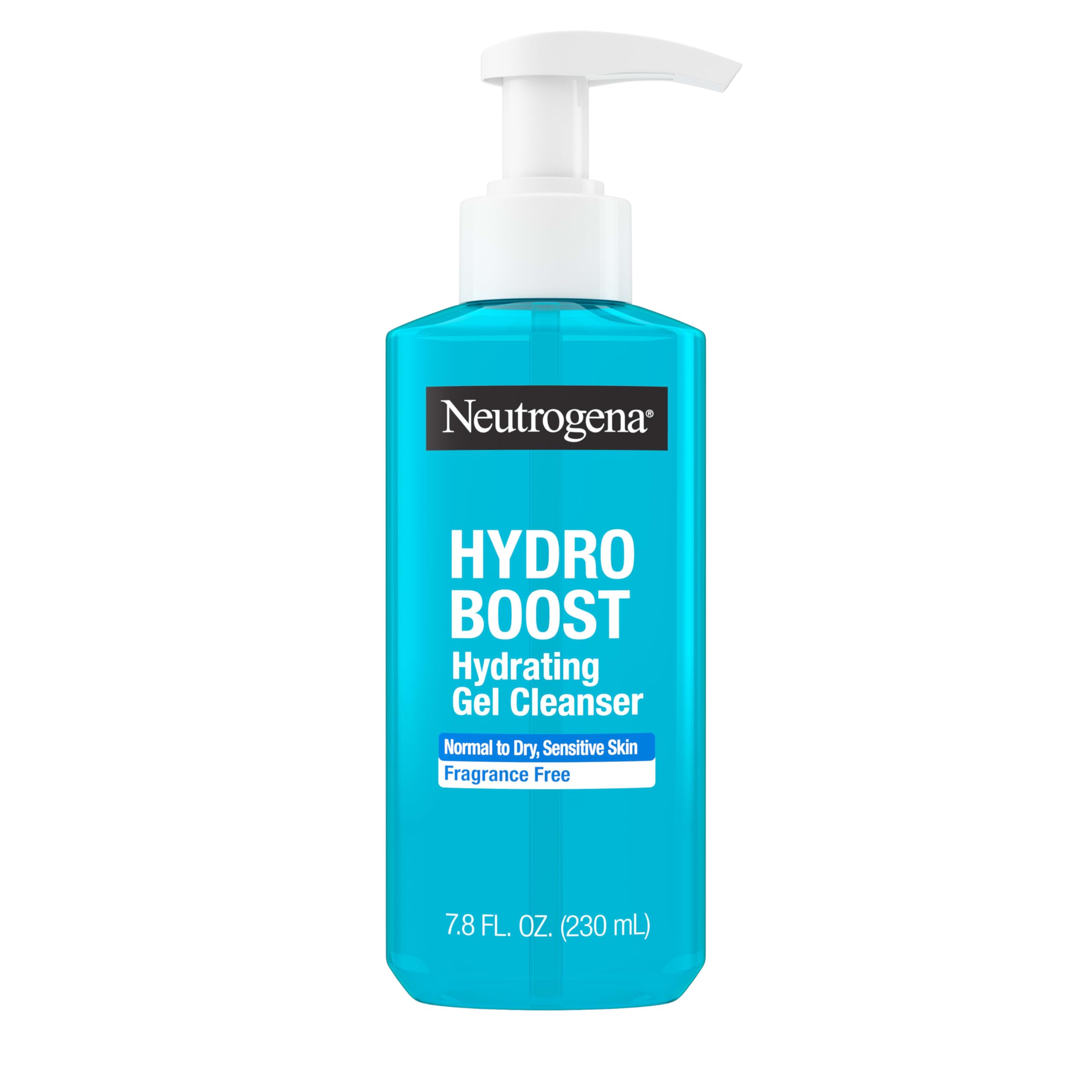 Neutrogena Hydro Boost: botella de limpiador facial que hidrata suavemente la piel.