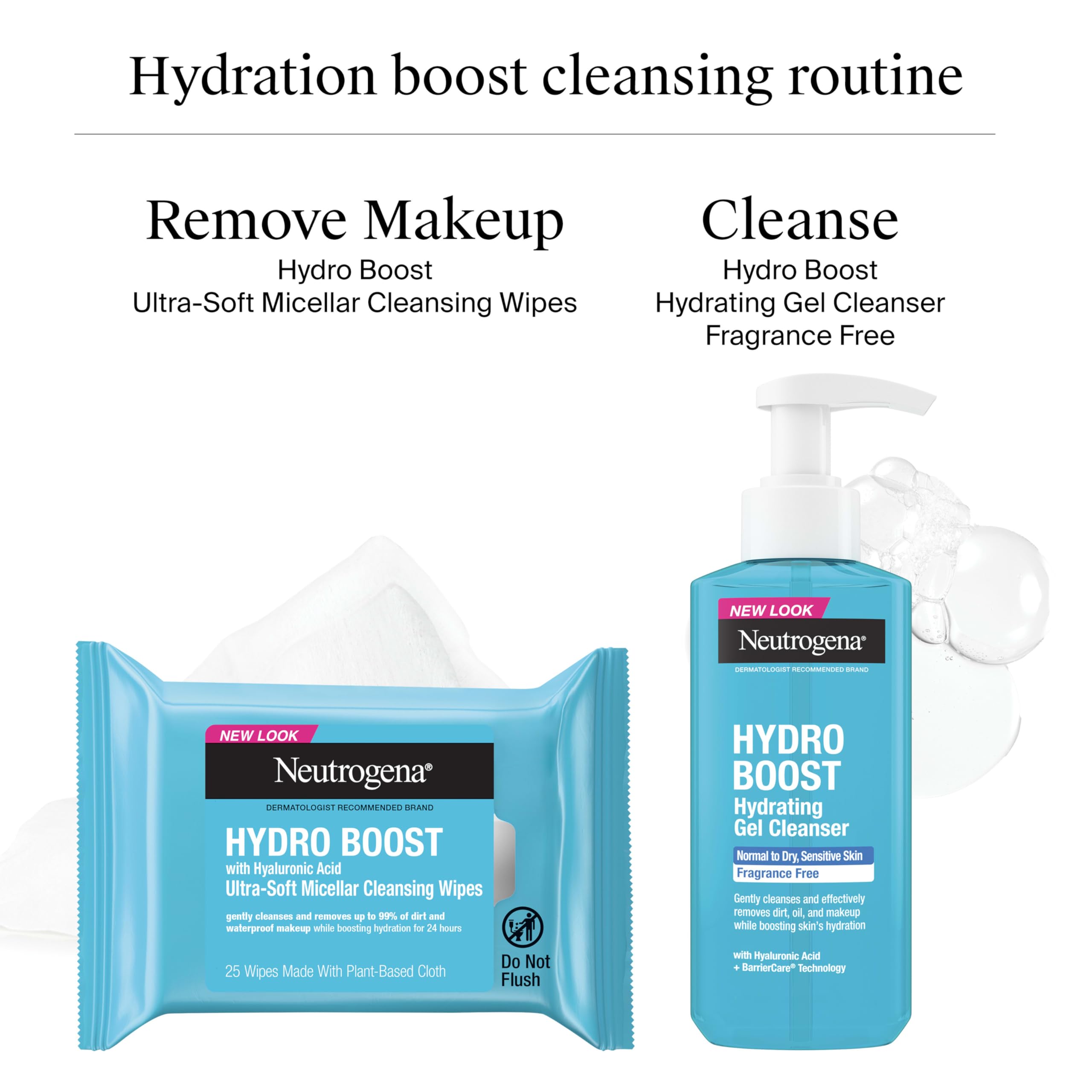 Neutrogena Hydro Boost: espuma sedosa que limpia sin irritar la piel.