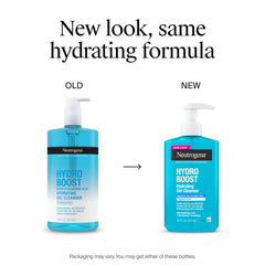 Neutrogena Hydro Boost Limpiador Facial formando espuma sedosa durante la limpieza.