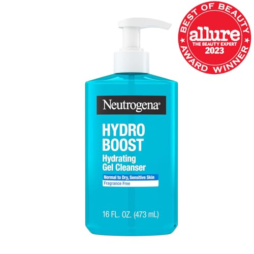Neutrogena Hydro Boost Limpiador Facial con textura gel para limpieza suave.