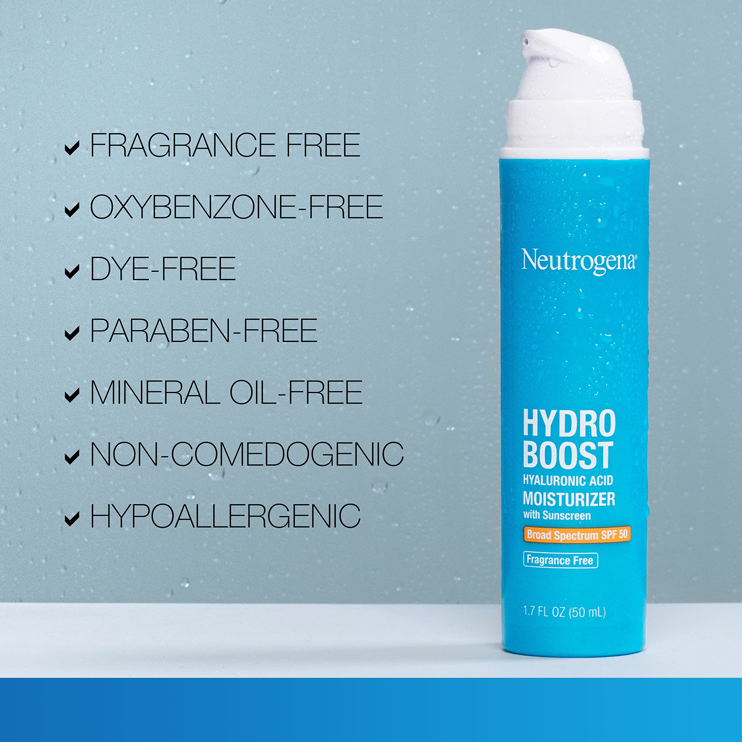 Neutrogena Hydro Boost: muestra de limpiador sin fragancia